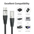 thumbnail image 3 of XLR Splitter Cable 3 Pin XLR Male to Dual XLR Female Patch Balanced Microphone Cord,Dual Female XLR to Male XLR Y Cable Splitter, Dual Female XLR to Male XLR Adapter for Microphone, 3 of 7