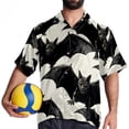 thumbnail image 4 of Bats Men's Short Sleeve Casual Printed Button Down Beach Shirts - Summer Fashion Tops, 4 of 6