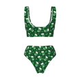 thumbnail image 2 of Honeii Happy St. Patrick's Day Print Women’s Bikini Set,Two Piece Swimsuit Bathing Suits,Stylish High Elasticity Swimwear for Beach and Pool, 2 of 7