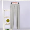 thumbnail image 2 of Hinvhai Men's Modal PJ Bottom Jersey Knit Pajama/Lounge Pants Sleepwear White XL(XL), 2 of 4