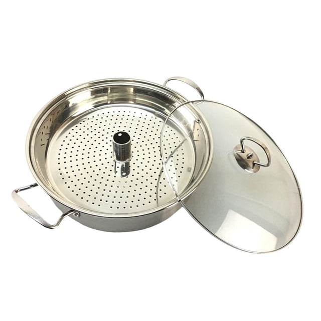 Olla de de acero inoxidable, cacerola antiadherente multiusos, olla para cocinar al , utensilios de cocina para hervir salsas, y