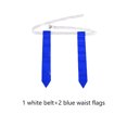 thumbnail image 3 of Eigraketly Partido de fútbol americano cinturón de entrenamiento ajustable PVC deportes Rugby fútbol competición práctica etiqueta cintura correa Ropa Deportiva, Zapatos 3 uds blanco azul Eigraketly OD029002-05, 3 of 6