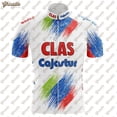 thumbnail image 5 of Maillot de ciclismo retro Pro Team para hombre, manga corta, maillot MTB, maillot de descenso, ropa de ciclismo de montaña, verano, 5 of 5