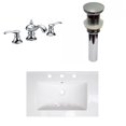 thumbnail image 1 of American Imaginations 24-in. W 3H8-in. Ceramic Top Set In White Color - Overflow Drain Incl. AI-33267, 1 of 9