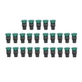 thumbnail image 3 of Uadme 25 unids/Set Interruptor de Cabeza de Hongo Verde-Mini interruptores de botón de plástico IP65 reinicio automático 16mm(AC/DC12V), 3 of 14