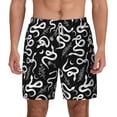 thumbnail image 3 of Uemuo Hand Drawn Snake Pattern Mens Swim Trunks Quick Dry Board Shorts with Mesh Lining, Stretch Beach Shorts Quick Dry No-Chafing Board Shorts-X-Large, 3 of 9