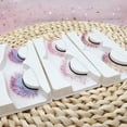 thumbnail image 4 of EIMELI Boc 1 Pair 3D False Eyelashes Fluorescent Comfortable to Wear Fiber Gradient Color Beauty False Eye Lashes for Women, 4 of 10