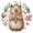 Gold, variant on Cartoon Capybara Hold Tulips Flowers Round Wall Clock Silent Analog Battery Operated Gold Pointer Home Decor 9.84" Diameter