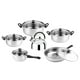 thumbnail image 5 of Juegos de utensilios de cocina, ollas y sartenes, sartén antiadherente de acero inoxidable con tapa de vidrio, olla de cocina para acampar, al, 5 of 9