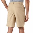 thumbnail image 2 of IZOD Men's Flat Front, Performance Shorts with Smartphone Pocket 34/Cedarwood Khahi, 2 of 5
