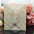 thumbnail image 3 of Tarjetas de invitación de boda para novia y novio, tarjetas de felicitación de bolsillo, suministros de fiesta de aniversario, recuerdo, 100 unidades, 3 of 4