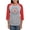 Heather/Red, variant on CafePress - Worth Fighting For! - Womens Baseball Tee