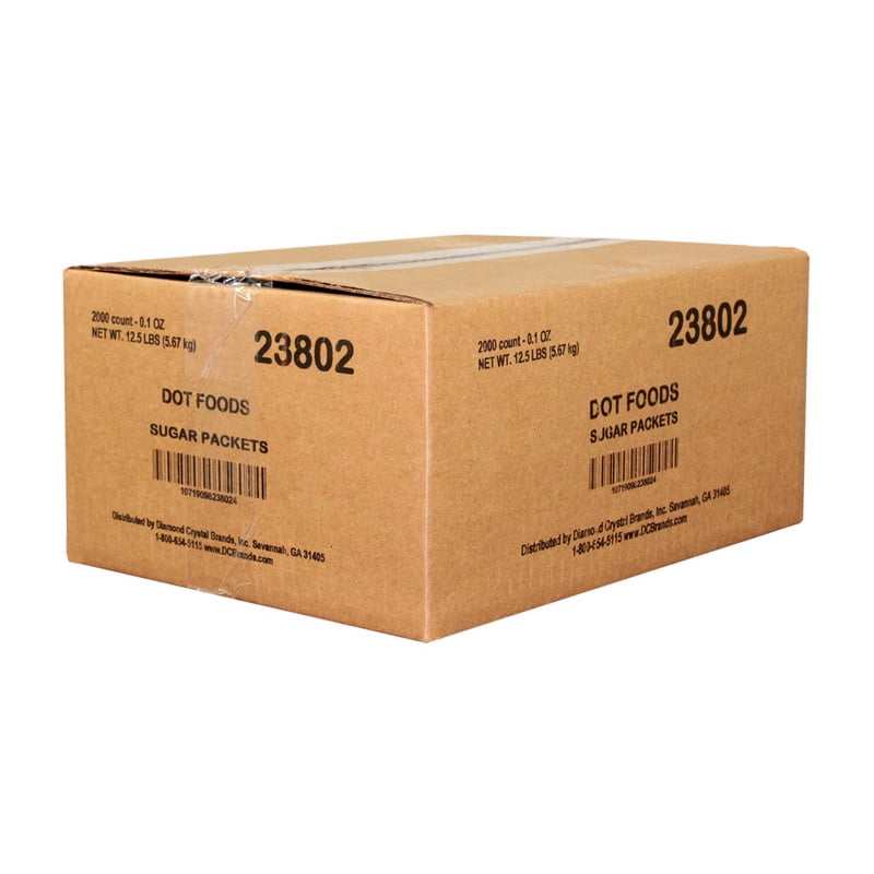 Commodity Sugar & Sugar Packets 23802 Sugar Packets 2000 Count Value