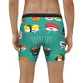 thumbnail image 2 of Men's Boxer Briefs, Cute Sushi Soft and Breathable Mens Underwear Boxer Briefs With Widen Waist, 2 of 5