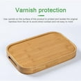 thumbnail image 4 of Bamboo Serving Tray with Open Handles, Bamboo Serving Tray, Tea/Coffee Serving, Appetizers, Snacks, Charcuterie Tray, Natural, 4 of 6