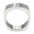 thumbnail image 3 of EOEMY 8mm Silver Rose Gold White Cz Band Women'S Stainless Steel Hollow Ring Size 6-10, 3 of 4