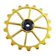thumbnail image 2 of Desviador trasero de bicicleta, polea de rodillo guía de rueda jockey, rodamientos de cerámica, dorado, 2 of 8