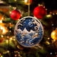 thumbnail image 3 of Gibobby Colgante artesanal azul misterioso de Navidad, decoración de patrón grabado acrílico de Navidad, decoración artística para el y el coche (B), 3 of 4