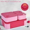 thumbnail image 4 of shiyou-Bento Lunch Box, Double Layer Separable Lunch Containers Adults, Microwave & Dishwasher Safe Tiffin Box for Students, Office Workers, Picnics (Rose Pink), 4 of 4