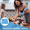 thumbnail image 4 of Sacs de Rangement Argentés, 10 Pcs Sacs Protecteurs Anti-Ternissement Argentés Support Bleu pour Couverts Organisateur de Rangement avec Ruban Blanc pour Ustensiles de Cuisine, 4 of 4