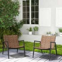 Grand Patio Aksel Series Adult Furniture Set ,2 Piece Steel Outdoor Bistro Sets, Brown