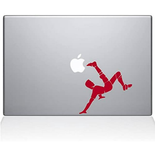 The Decal Guru Autocollant en Vinyle pour Vélo de Soccer et MacBook - 13 Pouces MacBook Pro (2016 et Plus Récent) - Rouge (1178-MAC-13X-DR)