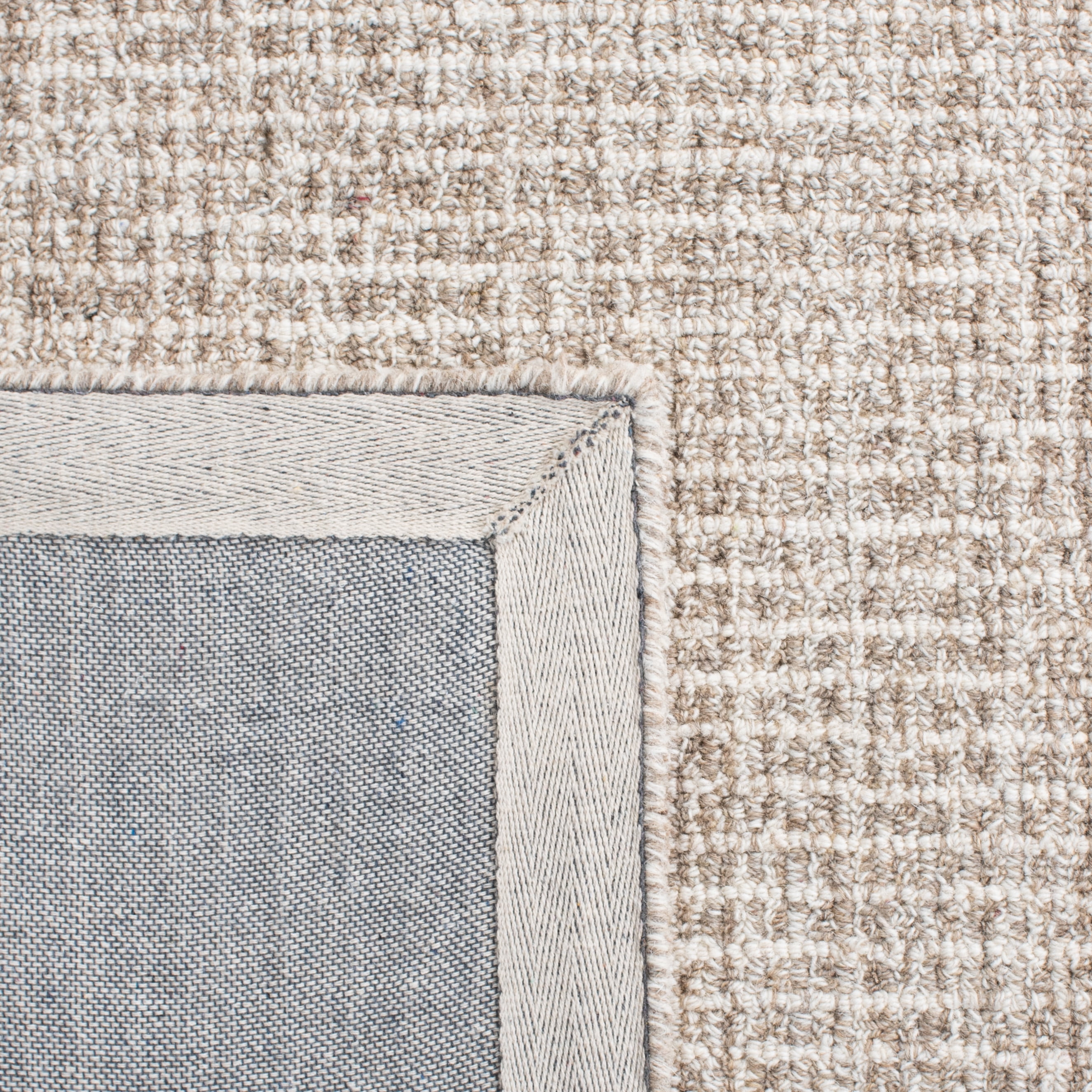 Safavieh Abstract Delia Distressed Wool Area Rug, Ivory/Gray, 12' x 12' Round