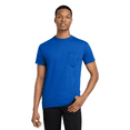 thumbnail image 5 of Gildan Heavy Cotton Pocket T-Shirt, Crewneck Short Sleeve Tee for Men, Workwear Shirts (Royal, L), 5 of 5