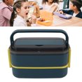 thumbnail image 1 of CHICIRIS Lunch Boxes, 1400ml Stainless Steel Lunchbox With Chopsticks Spoon, Microwave Safe, Portable 2 Layer Bento Boxes For Students, Office Workers, 1 of 8
