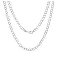 thumbnail image 2 of Nuragold 14K Real White Gold Solid Cuban Curb Link Chain Necklace 16"-30" (2mm-8mm) Italian Jewelry for Men & Women, 2 of 23