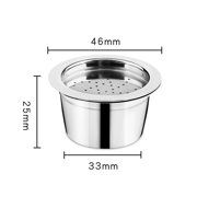 i Cafilas Refillable Coffe Pods Reusable Stainless Steel Coffee Capsules Compatible with K Fee Brewers (2 reusable coffee pod+1 stainless steel tamper)