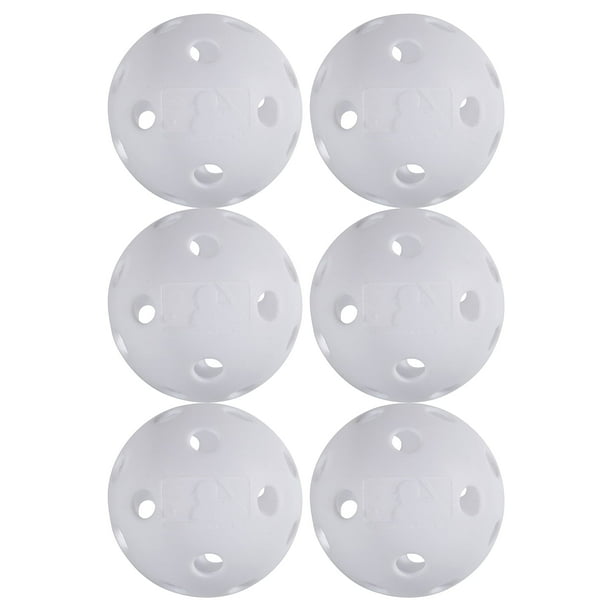 Pelotas de béisbol de plástico Franklin Sports Indestruct-A-Ball, paquete de 6