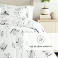 thumbnail image 4 of All Season Ultra Soft Comforter Set Down-Alternative Bedding in Magnolia Floral for Full/Queen Size by Comfort Canopy, 4 of 14