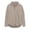 Beige, variant on Womens Jacket Shacket Button down Shirts Lapel V Neck Long Sleeve Tops Fall Casual Loose Outwear