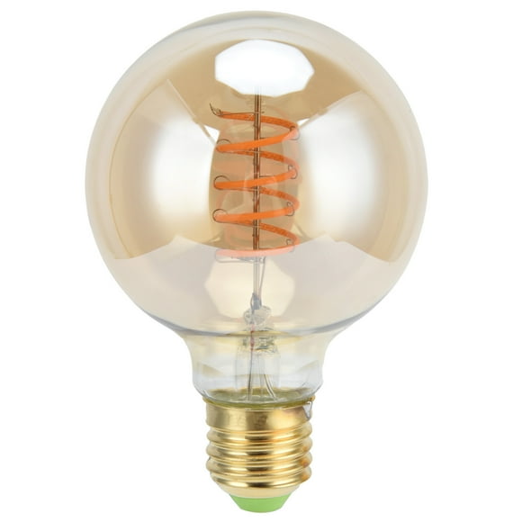 Bombilla LED vintage de filamento flexible, portalámparas E27, 4 W, luz cálida, dorada, 110 V, para casa, bar, hotel.