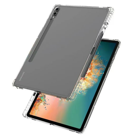 Allytechgroup Clear Case for Galaxy Tab S10 FE  Plus 13.1" SM-X620 X620B, Ultra Slim Fit Not-Yellowing Shockproof Protective Transparent Tablet Case with S Pen Holder, Clear