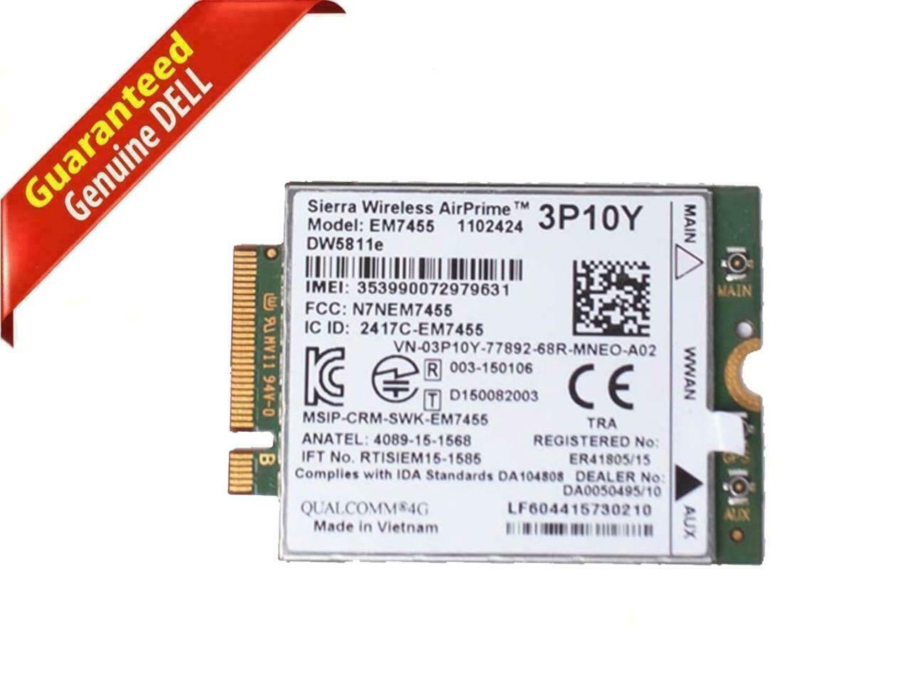 Tarjeta Inalámbrica Dell Latitude E7270 E7470 4G WWAN DW5811e Modelo