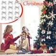 thumbnail image 2 of KCEHTA Silver Christmas Bows, 12Pcs Christmas Tree Bows, Christmas Wreath Bows, Small Decorative Christmas Bows for Wreath Garland Christmas Tree Decorations, 2 of 7