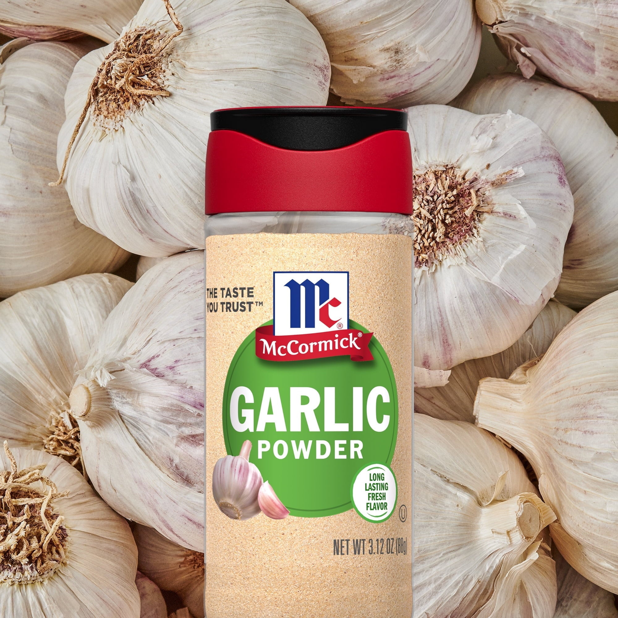 MC CORMICK SPIC GARLIC POWDER 3.12 OZ - Pack of 6