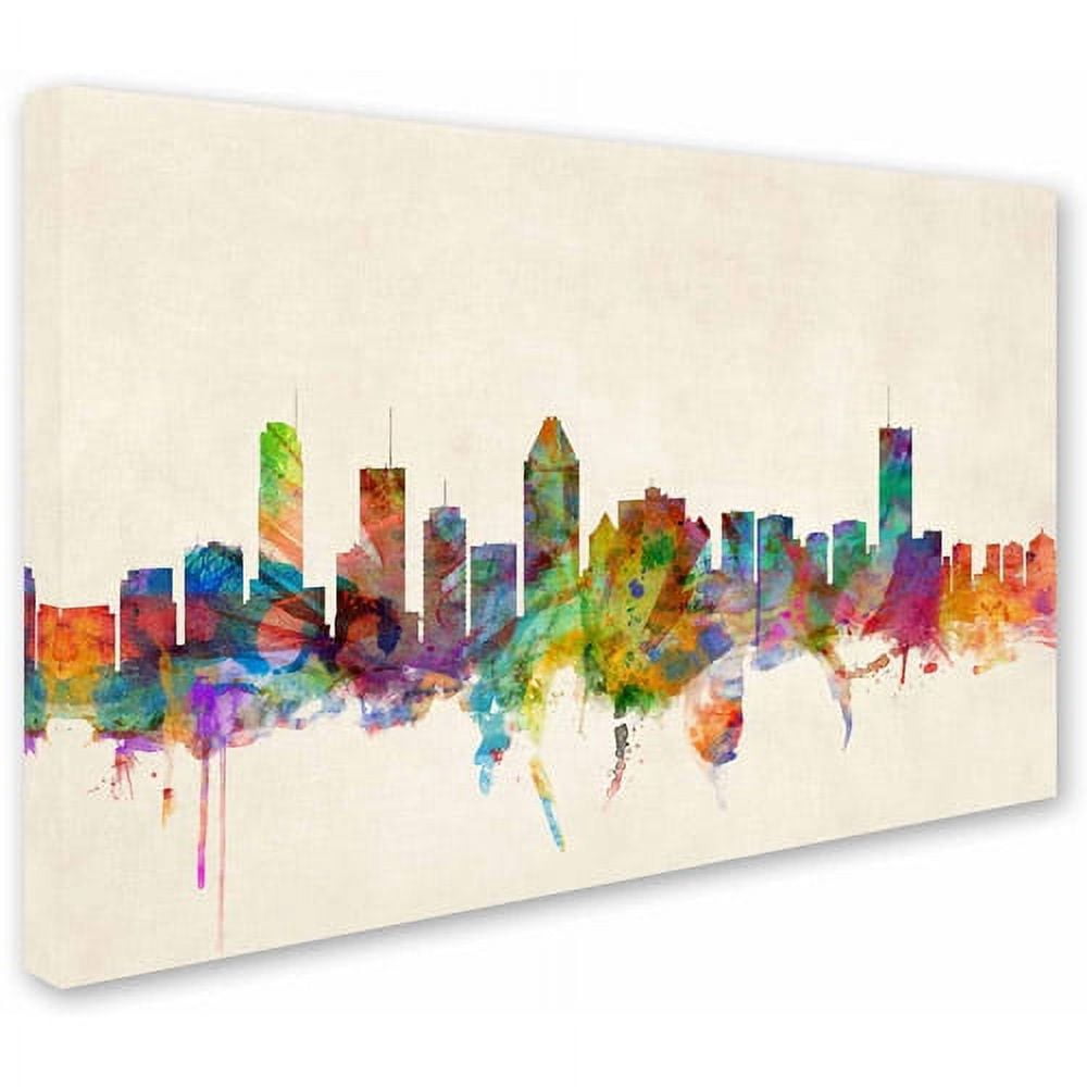 Trademark Fine Art "Montreal, Canada" Canvas Art by Michael Tompsett