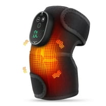 Heated Knee Massager, Vibration Knee Heating Pad, Cordless Shoulder Heating Pads Elbow Brace 3 in 1 with 6 Heat Level 3 Vibration for Joint Discomfort Stress Relief, Gift for Men Womem, 2024 Updated