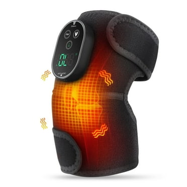 Heated Knee Massager, Vibration Knee Heating Pad, Cordless Shoulder Heating Pads Elbow Brace 3 in 1 with 6 Heat Level 3 Vibration for Joint Discomfort Stress Relief, Gift for Men Womem, 2024 Updated