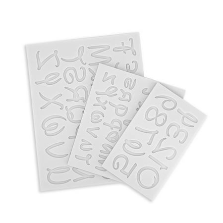 

RUNZETA Digital English Alphabet Cake Decorating Tools DIY Fondant Cake Candy Silicone Molds for Creative DIY Chocolate Mold