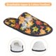 thumbnail image 3 of Balery Colorful Maple Leaves Pantuflas de Casa de Felpa Silenciosas con Diseño Estampado, Zapatillas Cómodas Antideslizantes de Algodón para Interior-Large, 3 of 8
