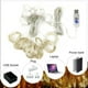 thumbnail image 5 of Guirnalda de luces LED para cortina, 3 m x 3 m, para dormitorio, con USB, colores cálidos, 8 modos, control remoto, temporizador, decoración para boda., 5 of 5