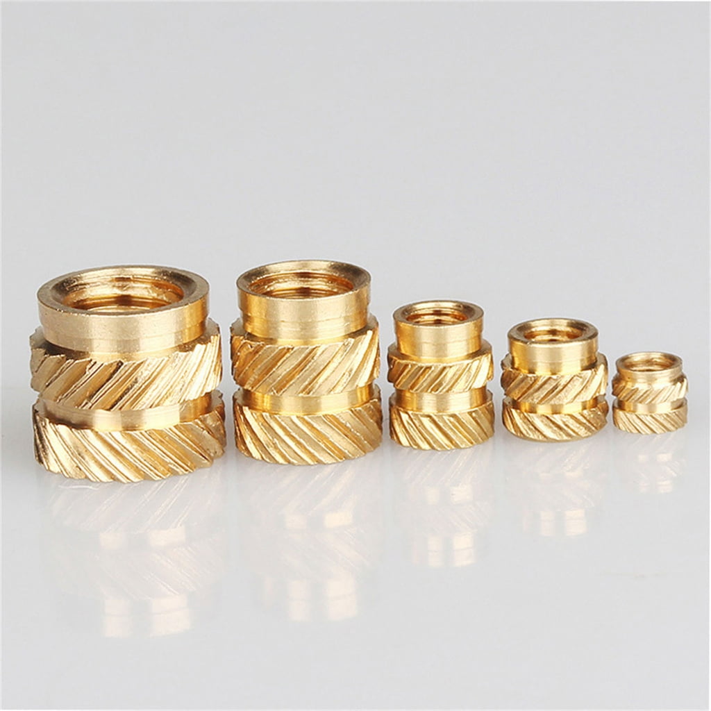 NEXAVKPR Upgraded Brass Threaded Insert Nut set Reliable Nut Resistant Insert Nut set for DIY & Industrial Projects