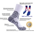 thumbnail image 4 of Calcetines atléticos para hombres Calcetines de compresión Tobillo Hombre Correr Entrenamiento Tamaño 6-14 Ciclismo Deportes Calcetines de tripulación al aire libre, 4 of 5