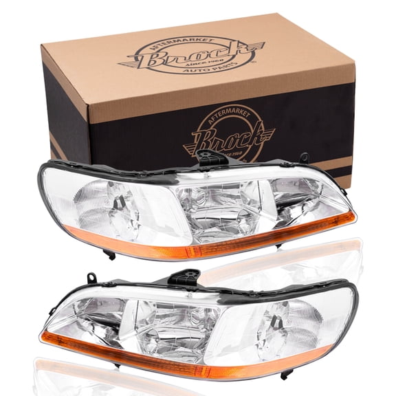 Brock Headlight for 1998-2002 Accord Set 33101S84A01