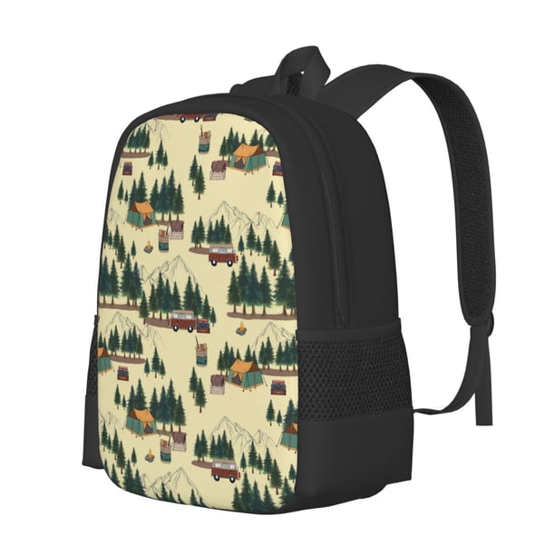 Easygdp Camping Caravan 1 Mochila de Gran Capacidad Minimalista Ideal para Escuela, Viajes y Uso Diario