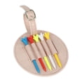thumbnail image 1 of Bolsa de Tees de Golf shamjiam Rosa, bolsa portátil de Cuero PU, estuche de exposición, soporte profesional para Tee, 1 of 8